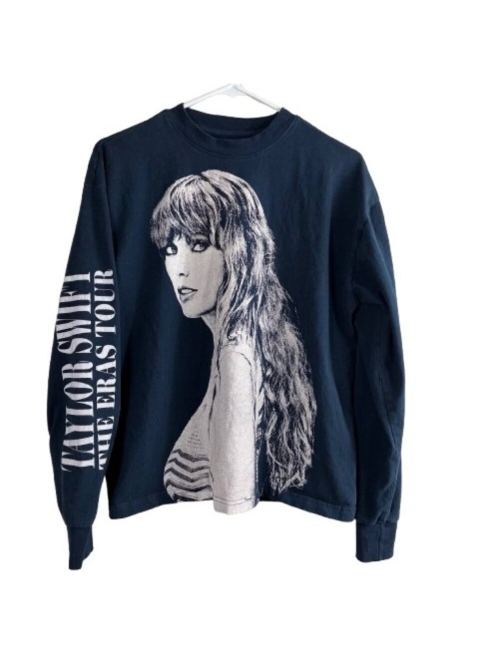 Official Taylor Swift The Eras Tour Navy Photo Long Sleeve Shirt XS